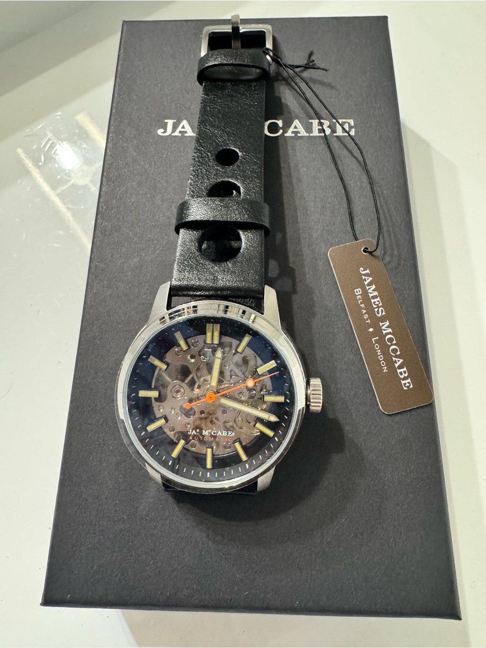 James McCabe Rally Automatic Skeleton Watch
